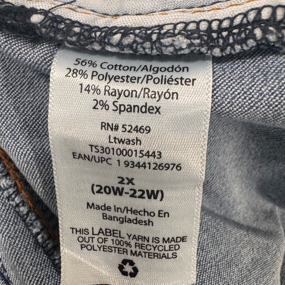 Terra & Sky Women's Skinny Jeans in Classic Blue - Picture 6 of 7